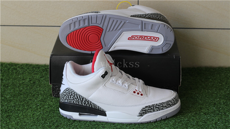 Authentic Air Jordan III 3s Retro 88s White Cement